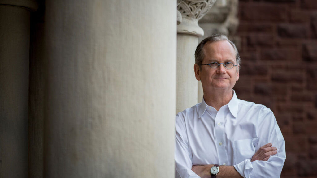 Porträtt av Lawrence Lessig